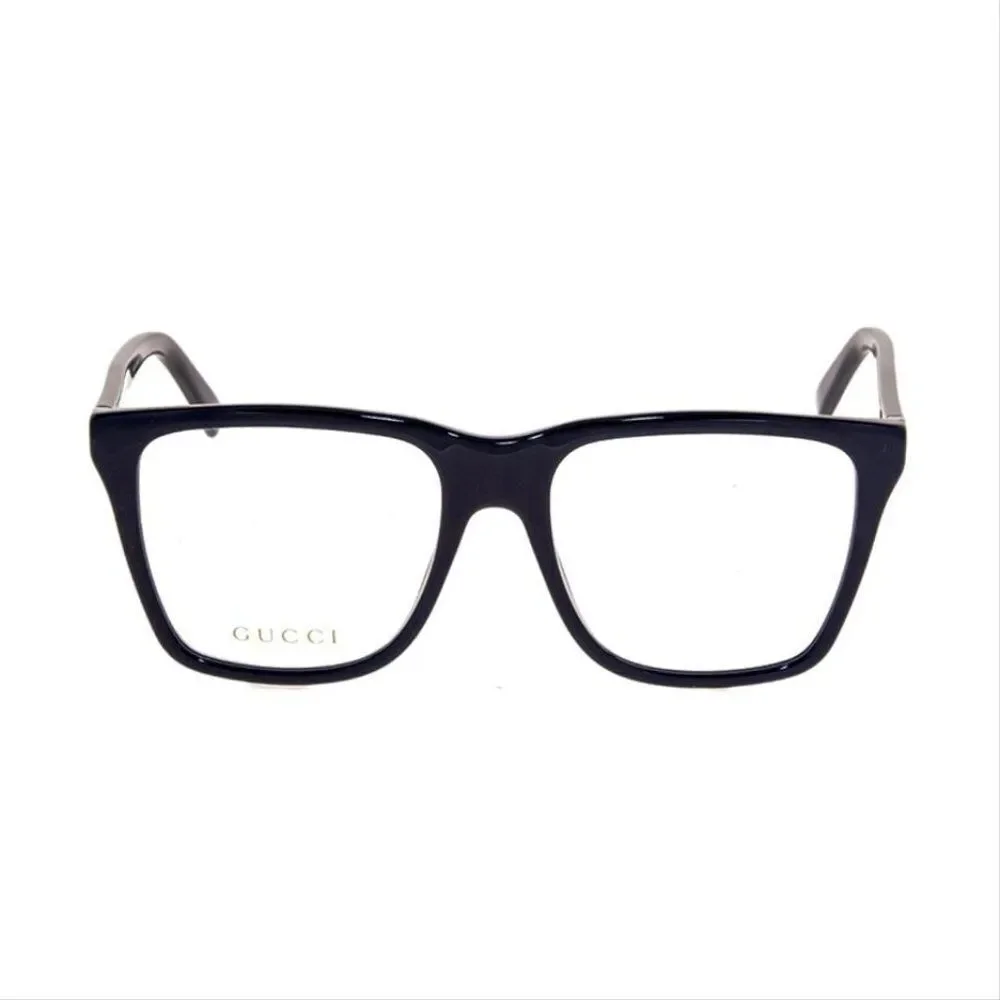 Gucci Men's Square Eyeglasses Black Frame with Demo Lens GG0452O 001